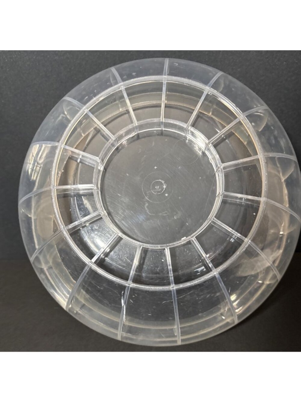 Fill-A-Bowl Y2K Lori Greiner QVC Acrylic Clear DIY Craft Bowl Decor Snack 12" - Picture 5 of 6